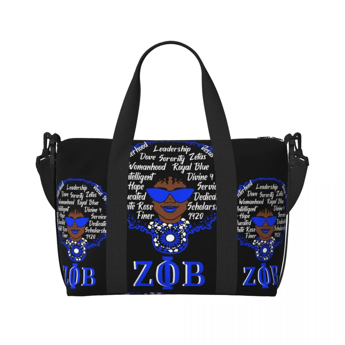 Custom Zeta Woman Beach Tote Bag Women Phi Beta Sorority ZOB Big Compartment Gym Beach Travel Bags
Custom Zeta Woman Beach Tote Bag Women Phi Beta Sorority ZOB Big Compartment Gym Beach Travel Bags