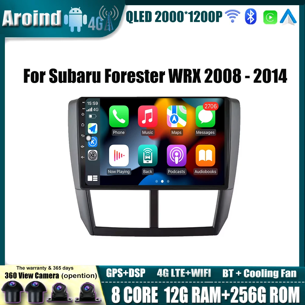 Экран автомобильного радио Android 14, для Subaru Forester WRX 2008 2009 2010 2011-2014, мультимедийный видеоплеер, навигация, GPS, инструменты BT
Экран автомобильного радио Android 14, для Subaru Forester WRX 2008 2009 2010 2011-2014, мультимедийный видеоплеер, навигация, GPS, инструменты BT