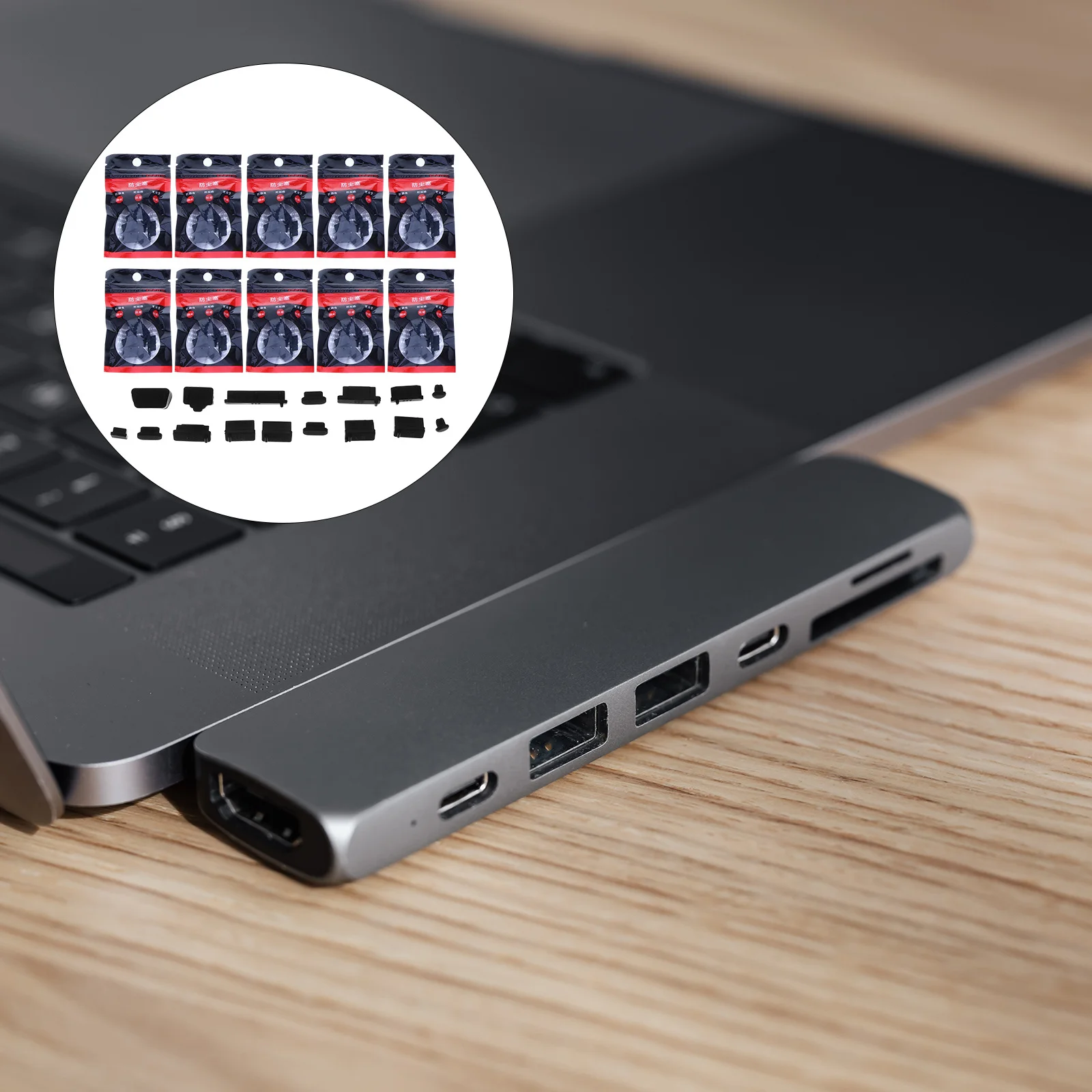 160Pcs Laptop Port Dust Plugs Silicone Durable Charging Port Stopper Set Laptop Connector Protector Dustproof Accessories
160Pcs Laptop Port Dust Plugs Silicone Durable Charging Port Stopper Set Laptop Connector Protector Dustproof Accessories