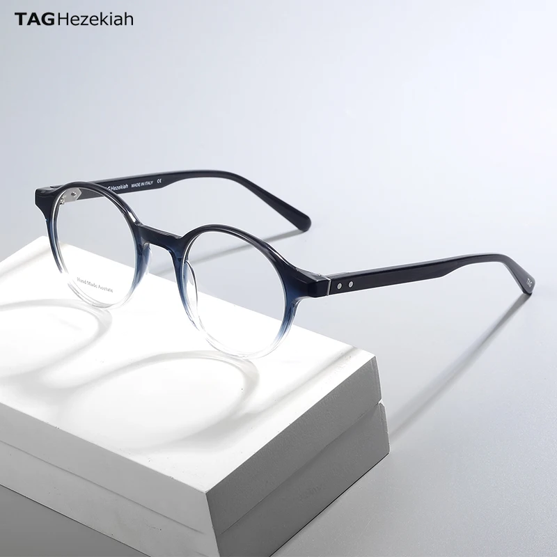 luxury Mens Eyeglasses Vintage Eyeglasses for Women's Round Glasses Frame 7370 Prescription myopia glasses Gradual Grey/ Blue
luxury Mens Eyeglasses Vintage Eyeglasses for Women's Round Glasses Frame 7370 Prescription myopia glasses Gradual Grey/ Blue