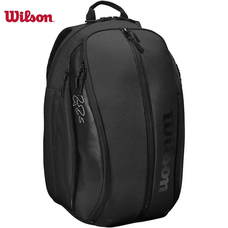 Wilson Roger Federer DNA Tennis Backpack PU Design Racket Sport Tennis Bag Max for 3 Racquets with Insulation Pocket
Wilson Roger Federer DNA Tennis Backpack PU Design Racket Sport Tennis Bag Max for 3 Racquets with Insulation Pocket