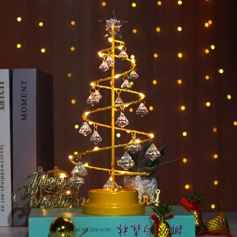 Christmas Tree Crystal Diamond Lamp Room Bedroom Decoration Desktop Ornaments Night Light Christmas Atmosphere Table Lamp
Christmas Tree Crystal Diamond Lamp Room Bedroom Decoration Desktop Ornaments Night Light Christmas Atmosphere Table Lamp