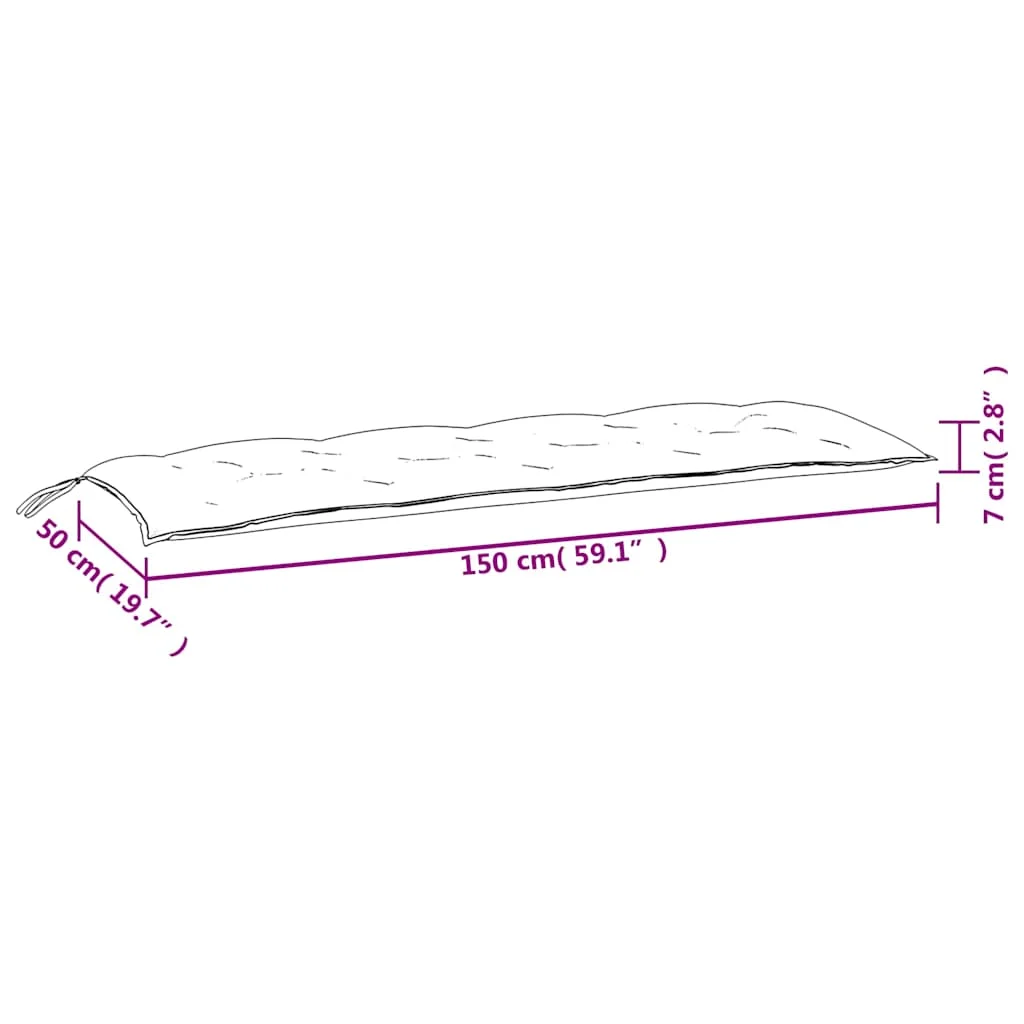 Garden Bench Cushions 2pcs Pink 59.1"x19.7"x2.8" Fabric
Garden Bench Cushions 2pcs Pink 59.1"x19.7"x2.8" Fabric