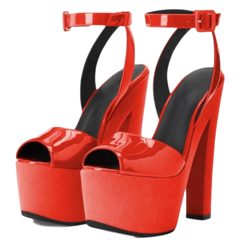 DIZHUANG Сексуальные женские босоножки на высоком каблуке. Оранжевые лакированные босоножки. Высота каблука около 18 см. Босоножки на грубом каблуке.34-46
DIZHUANG Сексуальные женские босоножки на высоком каблуке. Оранжевые лакированные босоножки. Высота каблука около 18 см. Босоножки на грубом каблуке.34-46