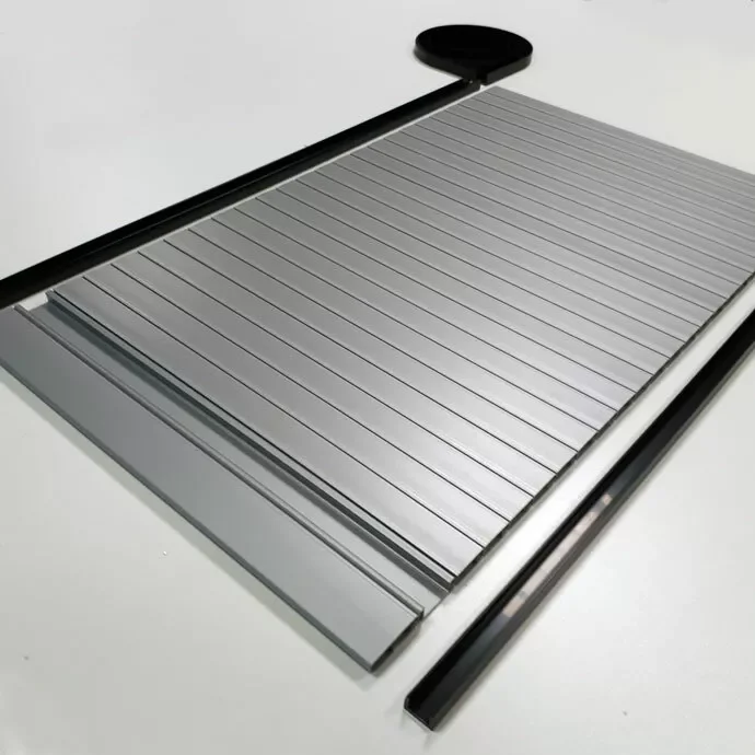 Campervan Motorhome Tambour Roller Door, Solid Silver Finish Quality Slatted Door for Van Cupboard Storage
Campervan Motorhome Tambour Roller Door, Solid Silver Finish Quality Slatted Door for Van Cupboard Storage