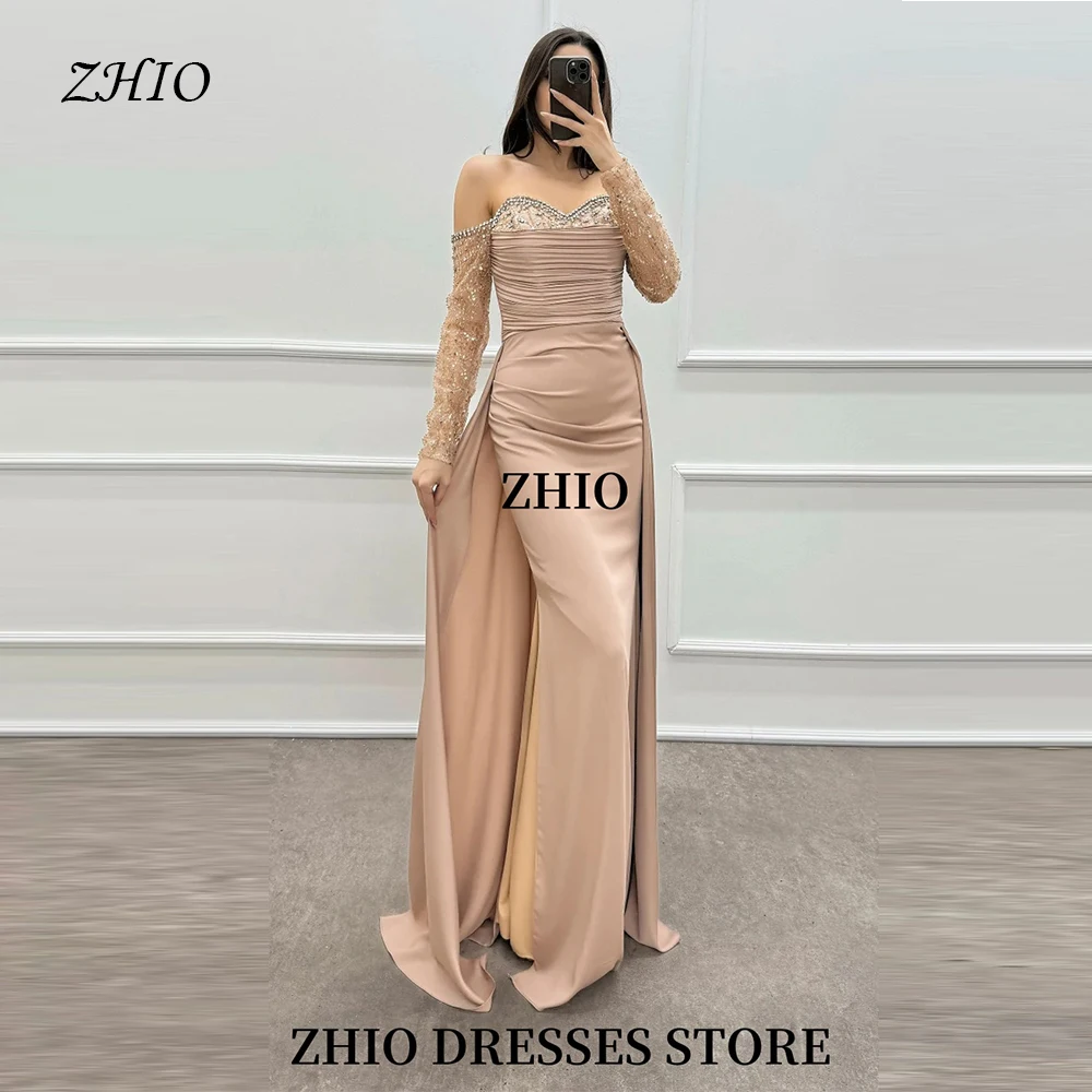 ZHIO Mermaid Sauce Strapless Pleated String Jewelry Design Dance Dress Floor Luxury Evening Dress Customized
ZHIO Mermaid Sauce Strapless Pleated String Jewelry Design Dance Dress Floor Luxury Evening Dress Customized
