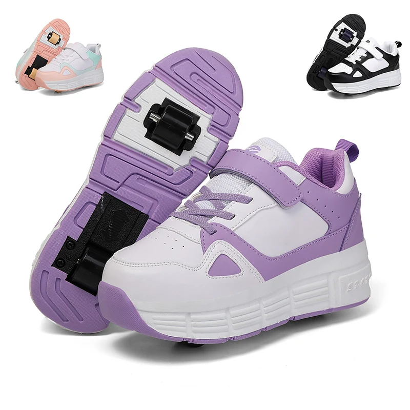 Hot Sale Boys Girls Outdoor Roller Skate Shoes Detachable Two Wheels Kid Sport Casual Sneakers Children Waterproof Leather Shoes
Hot Sale Boys Girls Outdoor Roller Skate Shoes Detachable Two Wheels Kid Sport Casual Sneakers Children Waterproof Leather Shoes