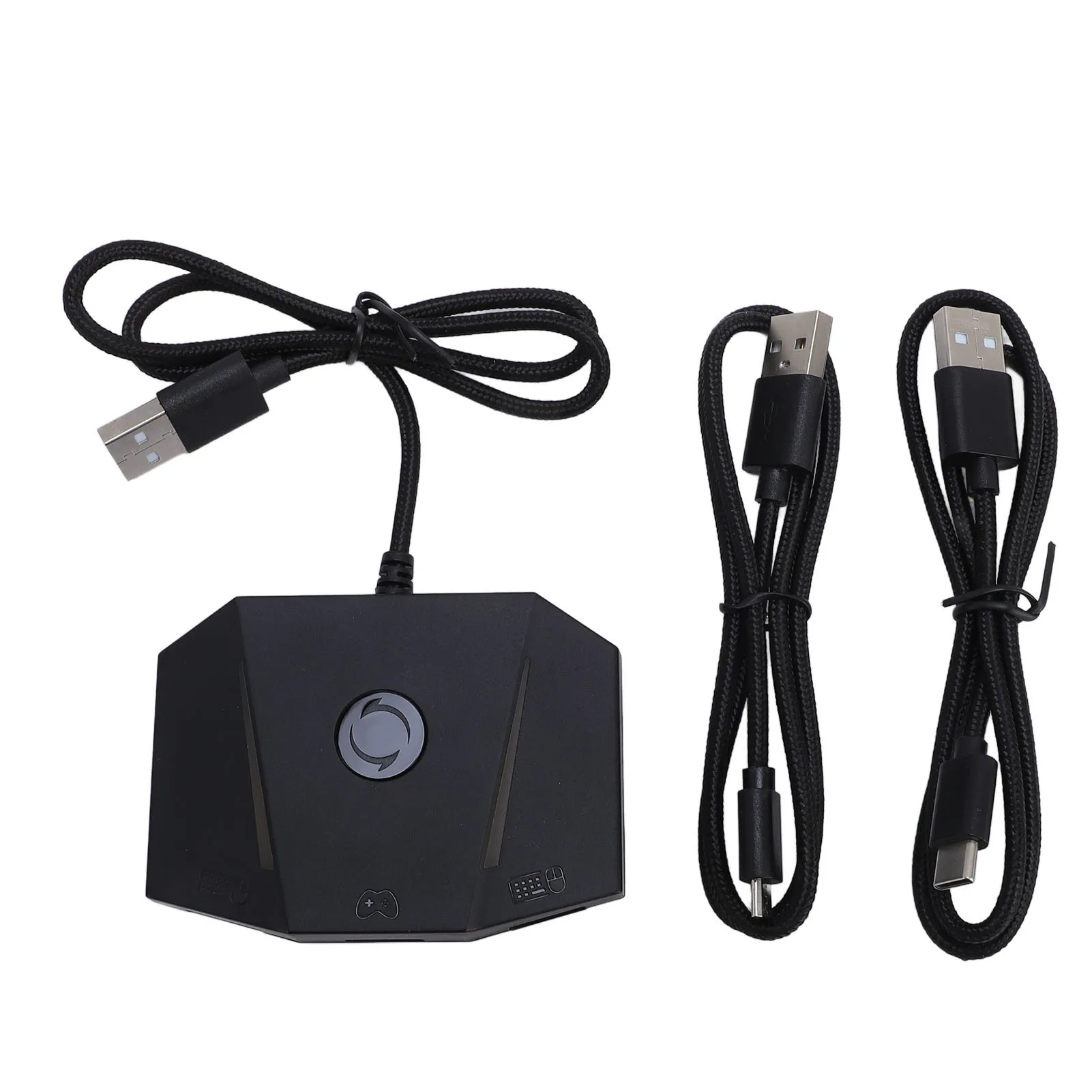 Mouse and Keyboard Adapter Mouse Keyboard Converter RGB Light APP Control Widely Compatible USB Interface Simple Setup for X/S