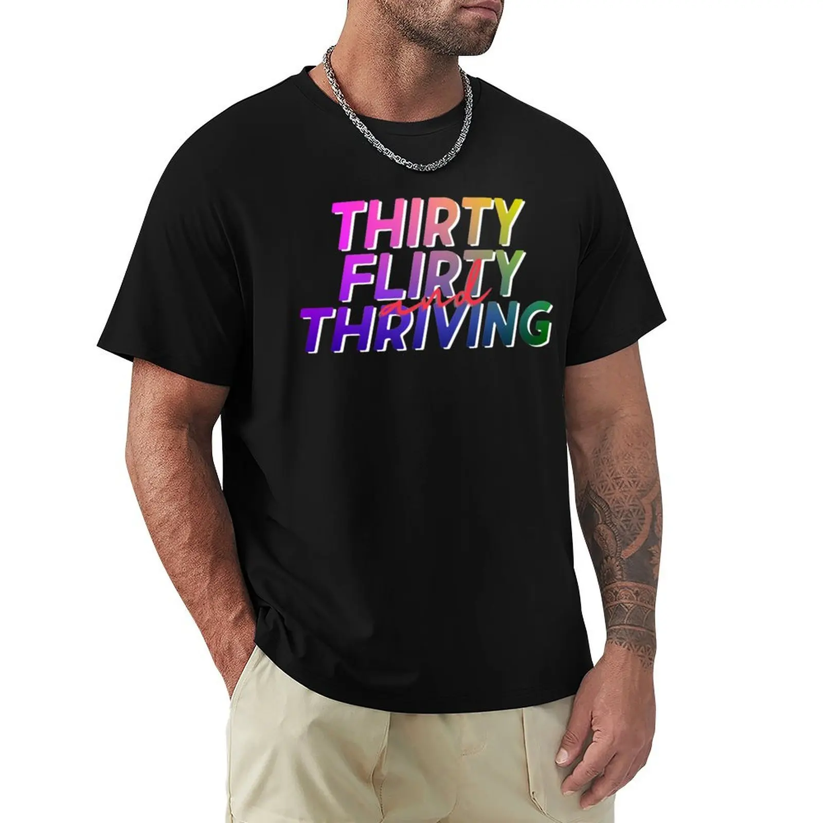 Thirty, Flirty _amp_ Thriving T-Shirt Casual Basic Short Sleeve T-Shirt
Thirty, Flirty _amp_ Thriving T-Shirt Casual Basic Short Sleeve T-Shirt