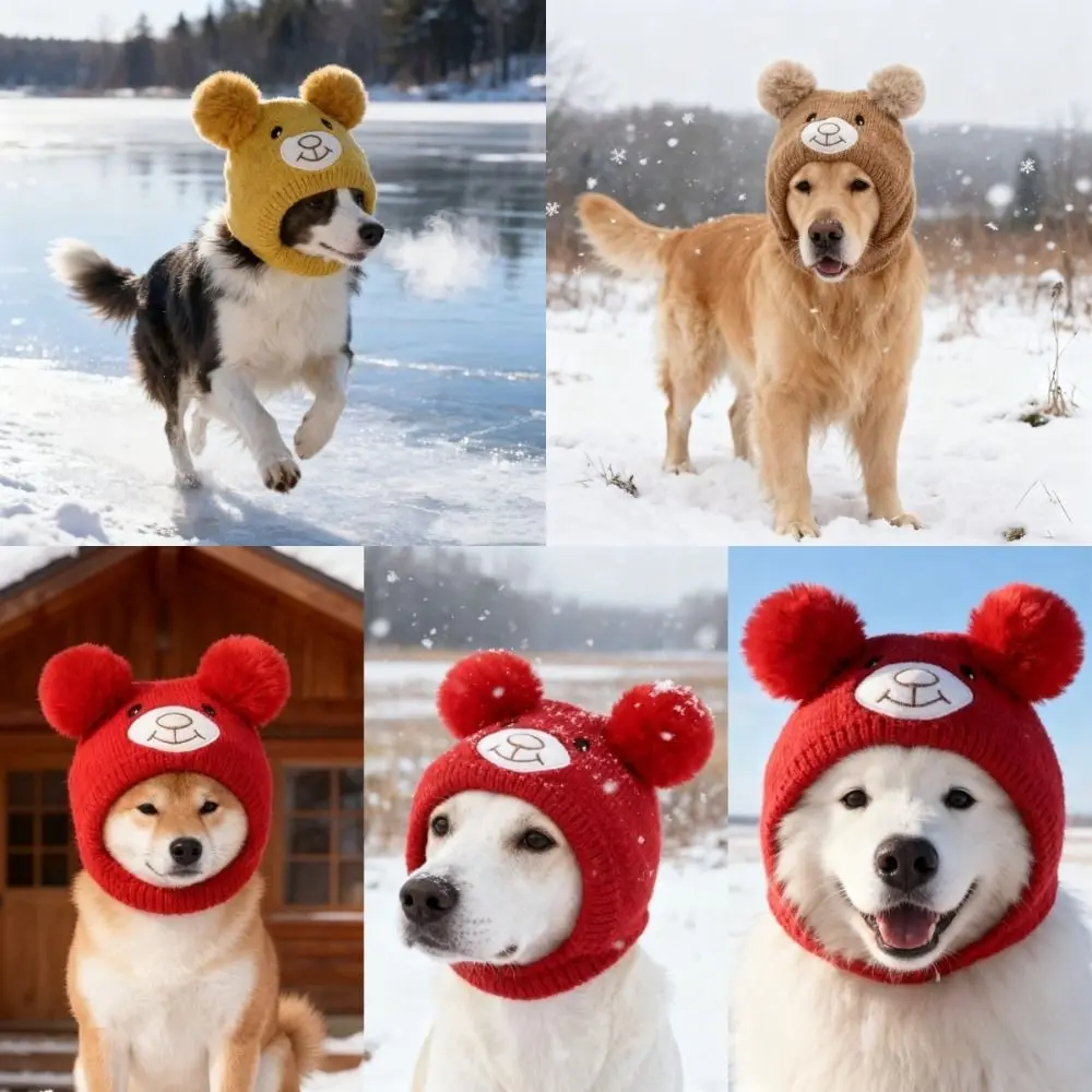 Soft Knitted Dog Ear Scarf Cute Bear Ears Non-Slip Snug Fit Dog Headgear Velvet Material Cotton Knitted Pet Hat Winter Season
Soft Knitted Dog Ear Scarf Cute Bear Ears Non-Slip Snug Fit Dog Headgear Velvet Material Cotton Knitted Pet Hat Winter Season