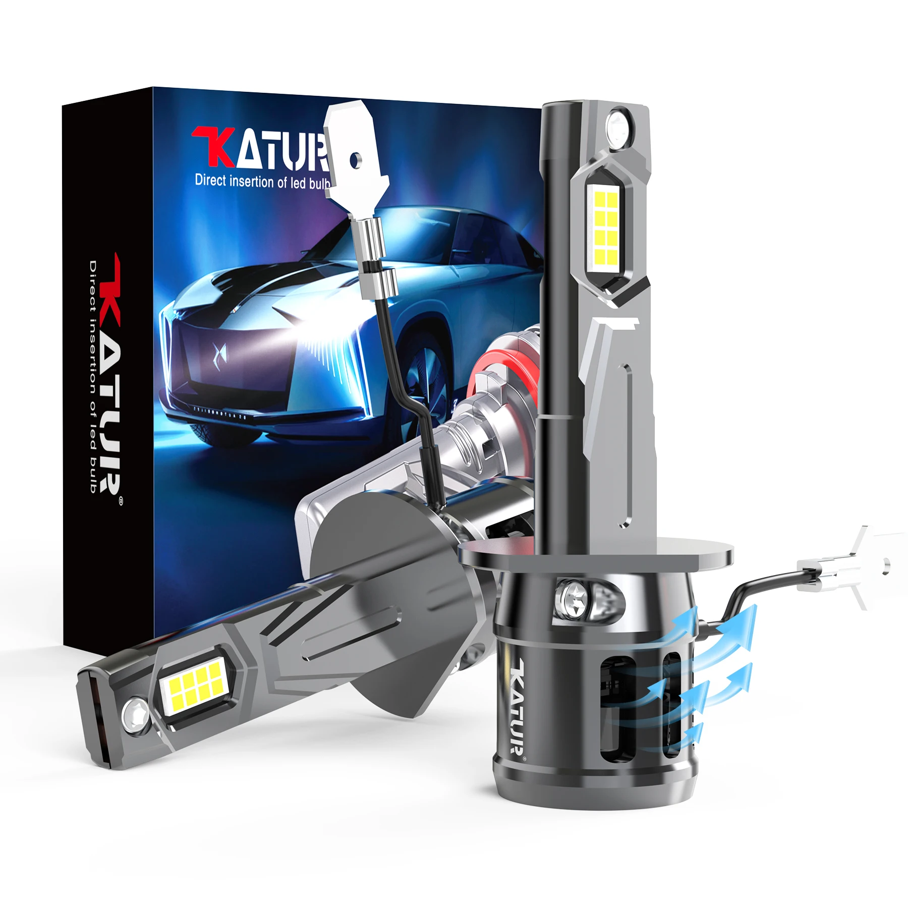 Katur 2x H1 Car Led Bulbs Auto Headlight with Fan High Power White For Citroen C5 C3 C4 Grand Picasso Kia Dacia Duster 2010~2018
Katur 2x H1 Car Led Bulbs Auto Headlight with Fan High Power White For Citroen C5 C3 C4 Grand Picasso Kia Dacia Duster 2010~2018