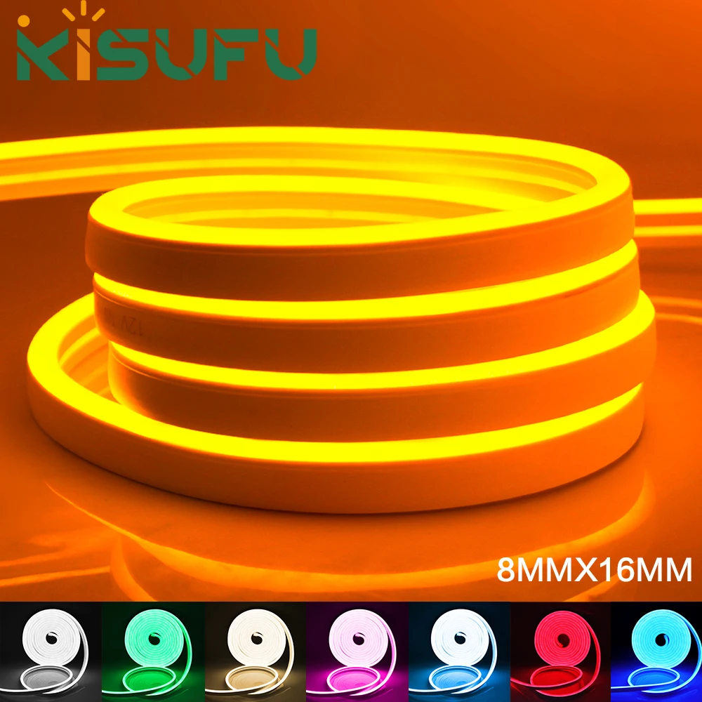 Neon LED Strip Light 12V 120LEDs/M 6X12MM Silicone Neon Rope Light White/Blue/Pink/Yellow/ P67 Waterproof Home Garden Decoration
Neon LED Strip Light 12V 120LEDs/M 6X12MM Silicone Neon Rope Light White/Blue/Pink/Yellow/ P67 Waterproof Home Garden Decoration