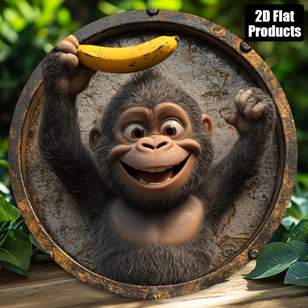 2D Flat, Round 2D Flat, 1pc, 2D Flat Print, Orangutan Theme, Aluminum Metal Decorative Plaque Sign, Home Decor For Bar Kitchen C
2D Flat, Round 2D Flat, 1pc, 2D Flat Print, Orangutan Theme, Aluminum Metal Decorative Plaque Sign, Home Decor For Bar Kitchen C