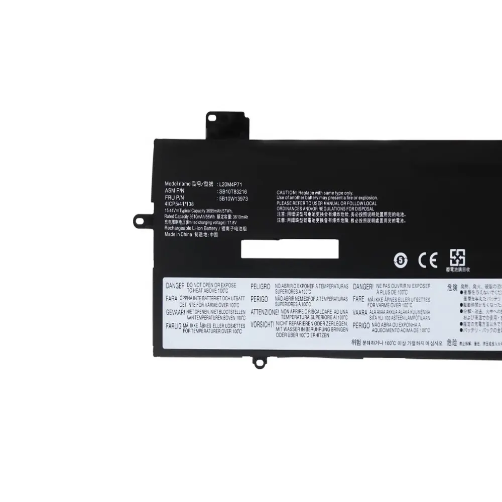 15.44V 57WH L20C4P71 L20M4P71 Battery For Lenovo ThinkPad X1 Carbon Gen 9 10 X1 Yoga 6th 7th Gen 6 7 Series L20D4P71 L20L4P71
15.44V 57WH L20C4P71 L20M4P71 Battery For Lenovo ThinkPad X1 Carbon Gen 9 10 X1 Yoga 6th 7th Gen 6 7 Series L20D4P71 L20L4P71