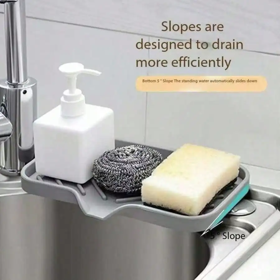 Silicone Sink Drain Pad, Faucet Splash Proof Mat for Kitchen Counter, Soap Sponge Holder
Silicone Sink Drain Pad, Faucet Splash Proof Mat for Kitchen Counter, Soap Sponge Holder