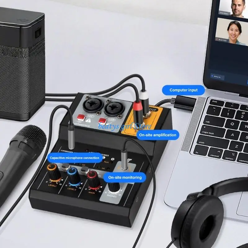 C7AB Double Input USB Auditory Mixer With Independent Sound Controls Clear 384kHz
C7AB Double Input USB Auditory Mixer With Independent Sound Controls Clear 384kHz