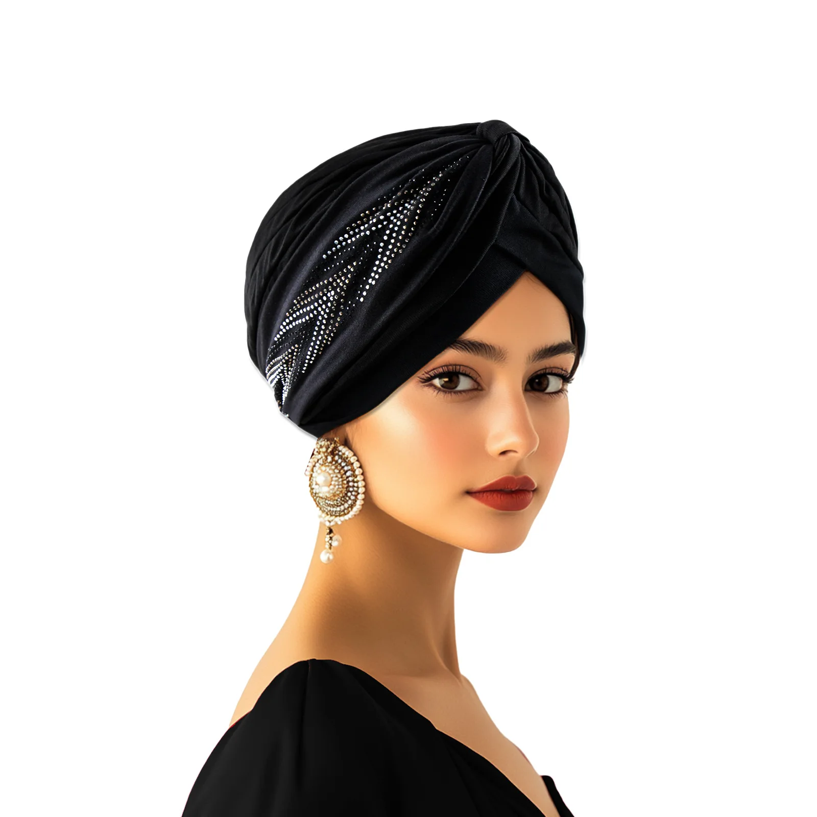 Black Bonnet Indian Hat Women Chemo Cap Muslim Inner Hijab Beanies Pleated Headscarf Islamic Head Wrap Hair Loss Headwear New
Black Bonnet Indian Hat Women Chemo Cap Muslim Inner Hijab Beanies Pleated Headscarf Islamic Head Wrap Hair Loss Headwear New