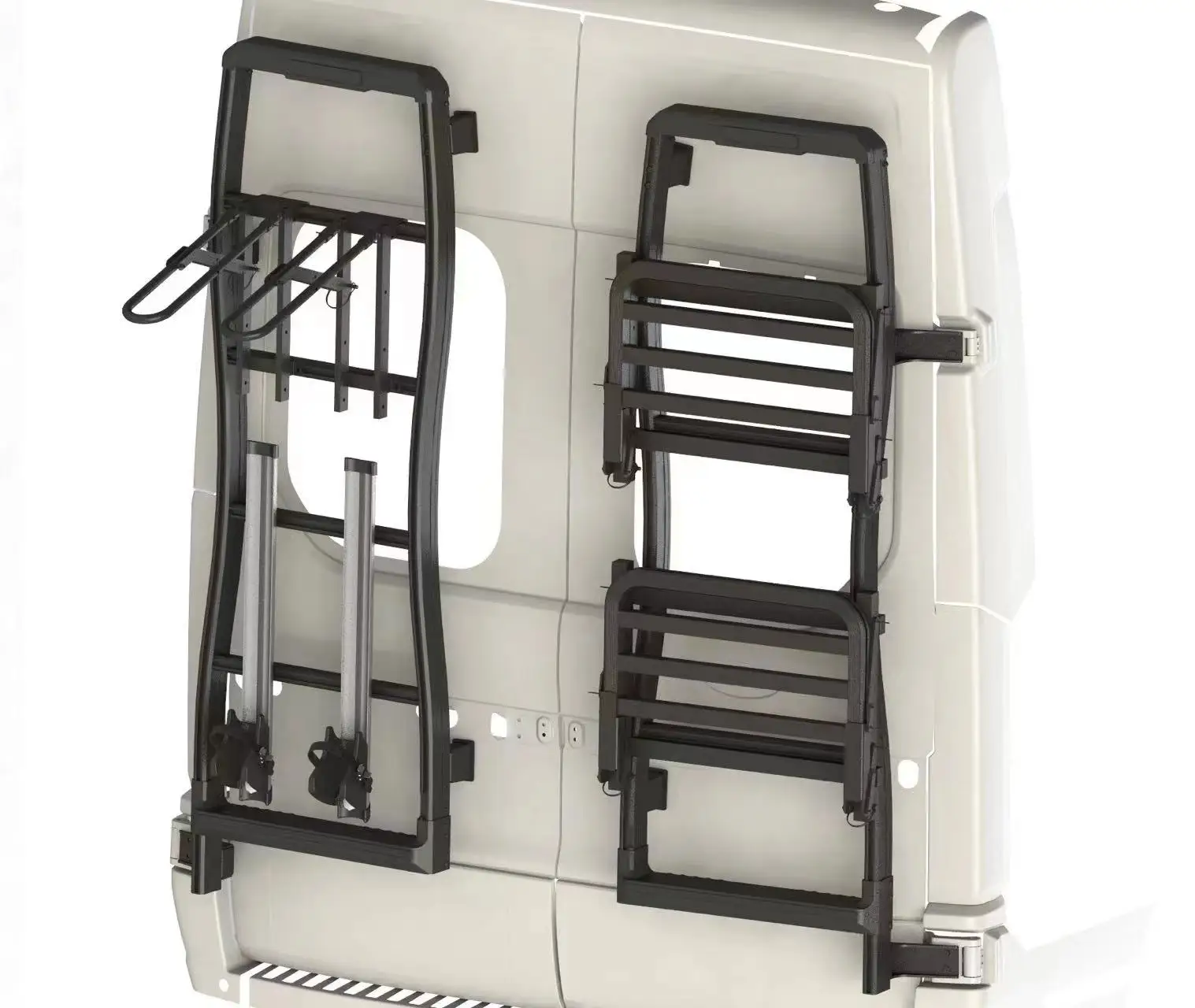 Wholesale Cheap Price Collapsible Caravan Back Door Rack Motorhomes RV Parts Accessories with Ladder 
Wholesale Cheap Price Collapsible Caravan Back Door Rack Motorhomes RV Parts Accessories with Ladder