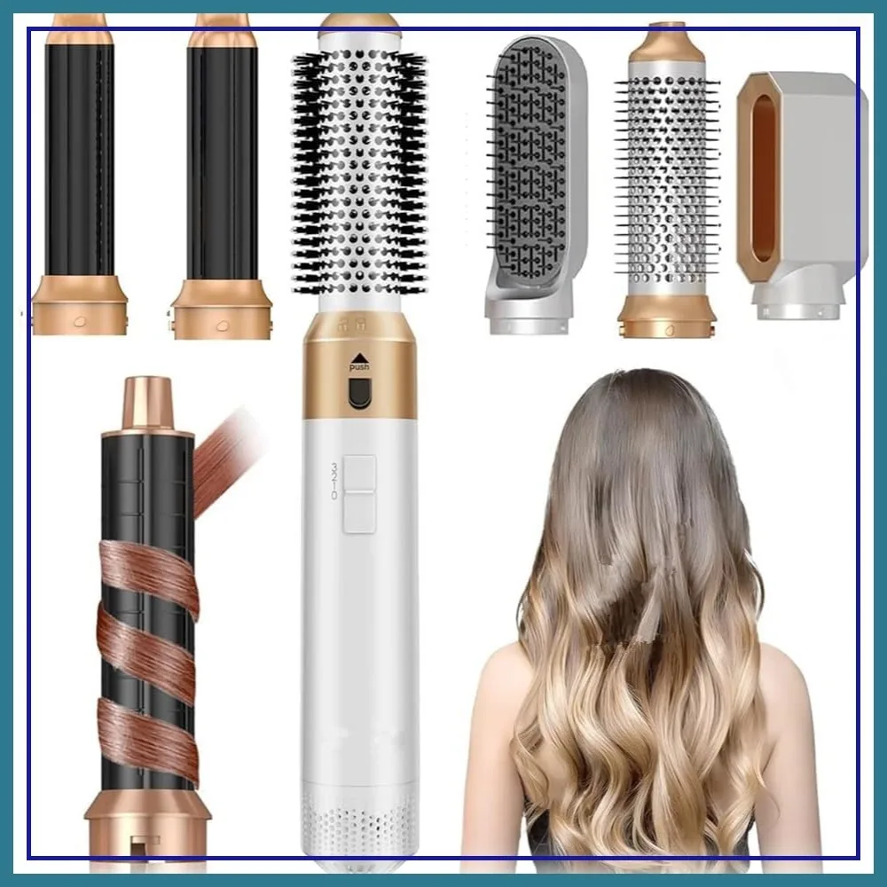 5 in 1 Hair Dryer Brush, Negative Ion Blow Dryer - 110,000 RPM High-Speed Hot Air Brush for Styling, Curling, and Smoothing
5 in 1 Hair Dryer Brush, Negative Ion Blow Dryer - 110,000 RPM High-Speed Hot Air Brush for Styling, Curling, and Smoothing