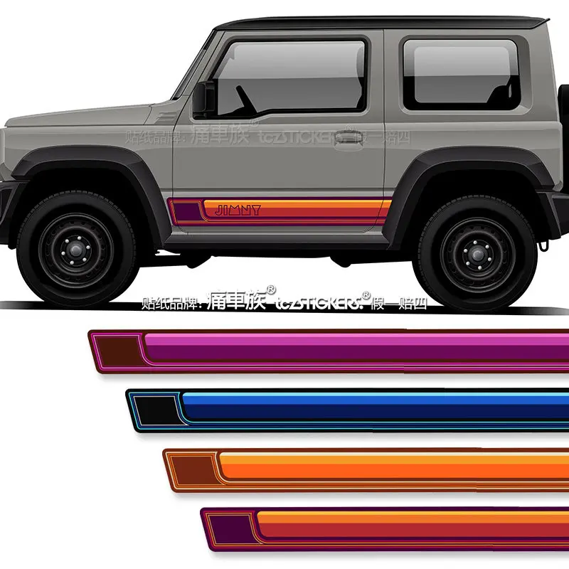 Виниловые наклейки для Suzuki Jimny JB74 3-дверный, модификация внешнего вида, индивидуальный дизайн, модные спортивные наклейки
Виниловые наклейки для Suzuki Jimny JB74 3-дверный, модификация внешнего вида, индивидуальный дизайн, модные спортивные наклейки