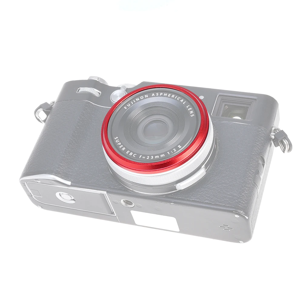 FOTGA Lens Decoration Ring For Fuji X100V X100VI Camera Replaces For FUJIFILM Lens Decoration Ring Cap Black Red Grey color Ring
FOTGA Lens Decoration Ring For Fuji X100V X100VI Camera Replaces For FUJIFILM Lens Decoration Ring Cap Black Red Grey color Ring