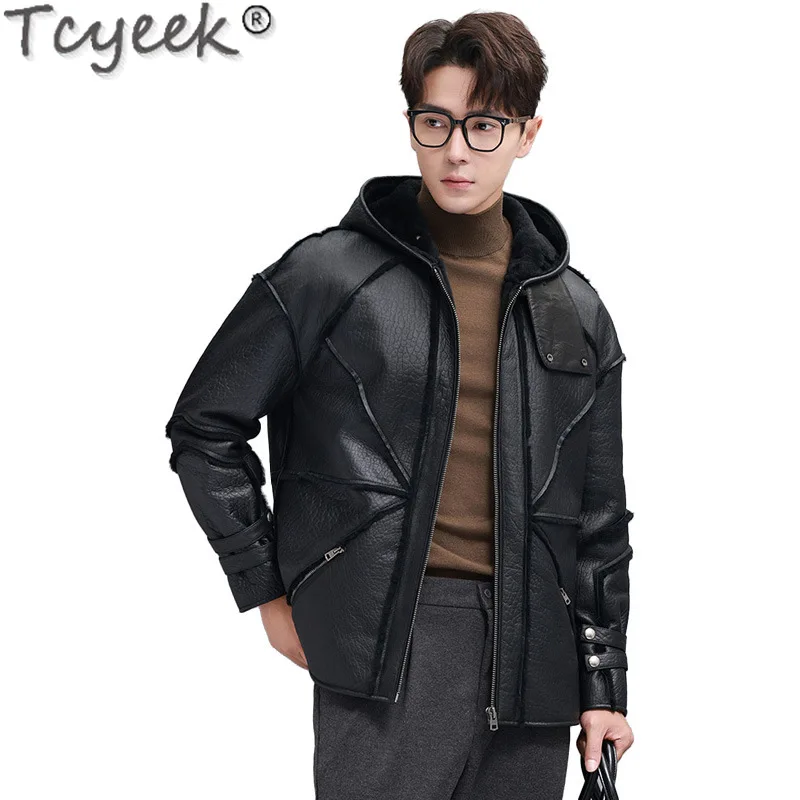 Tcyeek Natural Fur Coat Men Genuine Leather Man Jackets Hooded Warm Wool Real Fur Coats Winter Clothes Thickened Куртка Мужская
Tcyeek Natural Fur Coat Men Genuine Leather Man Jackets Hooded Warm Wool Real Fur Coats Winter Clothes Thickened Куртка Мужская