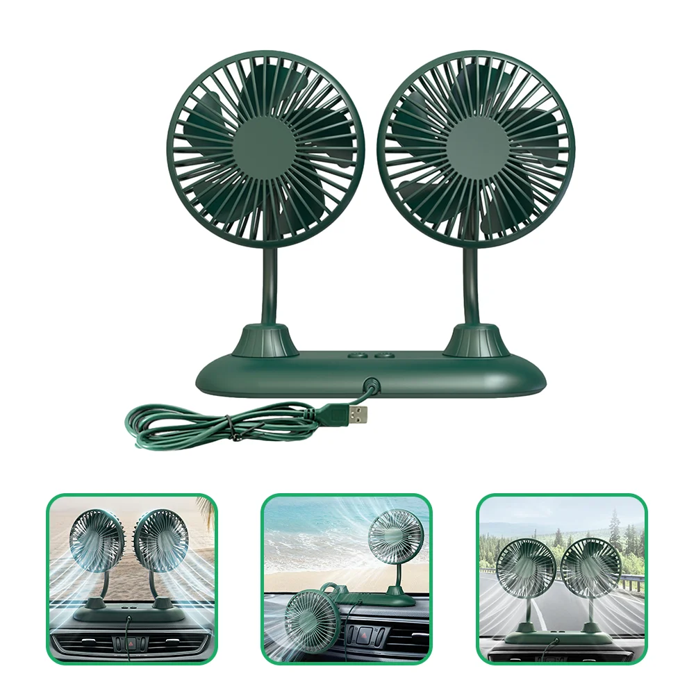 Dual Head Car Usb Cooling Fan For Vehicle Interior Adjustable Rotatable 360 Degree Low Noise Strong Wind Rv Auto Fan Easy
Dual Head Car Usb Cooling Fan For Vehicle Interior Adjustable Rotatable 360 Degree Low Noise Strong Wind Rv Auto Fan Easy