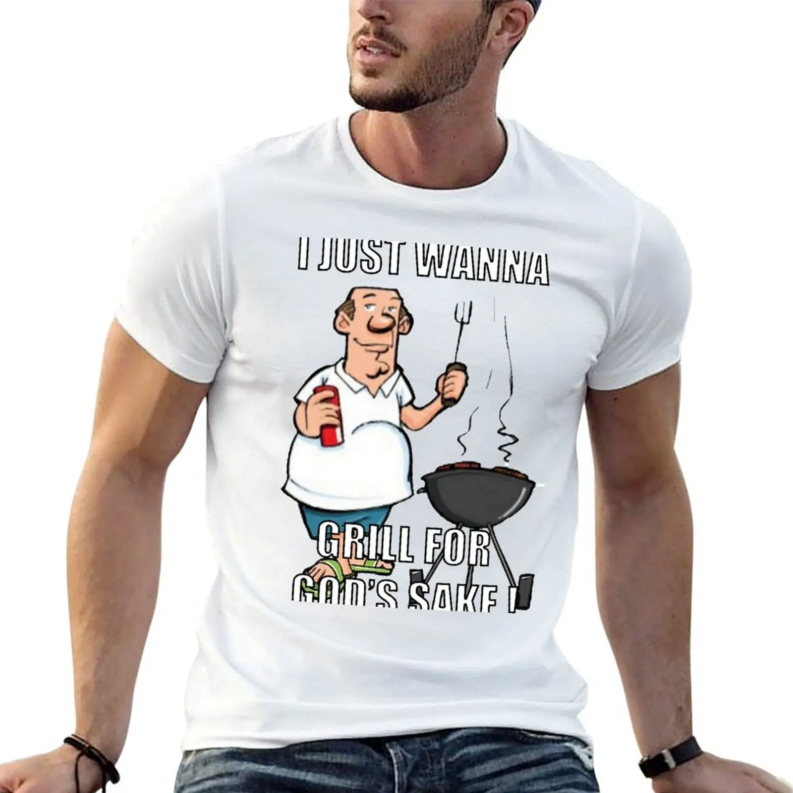 I Just Wanna Grill For God's Sakes! -**MEDIUM FUNNY** T-Shirt cotton tshirt 100% man t shirt summer T-Shirt
I Just Wanna Grill For God's Sakes! -**MEDIUM FUNNY** T-Shirt cotton tshirt 100% man t shirt summer T-Shirt