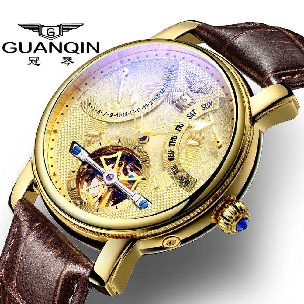 GUANQIN Design Watches Men Top Brand Luxury Watch Fashion Casual Automatic mechanical Watch Clocks Reloj Relogio masculino
GUANQIN Design Watches Men Top Brand Luxury Watch Fashion Casual Automatic mechanical Watch Clocks Reloj Relogio masculino