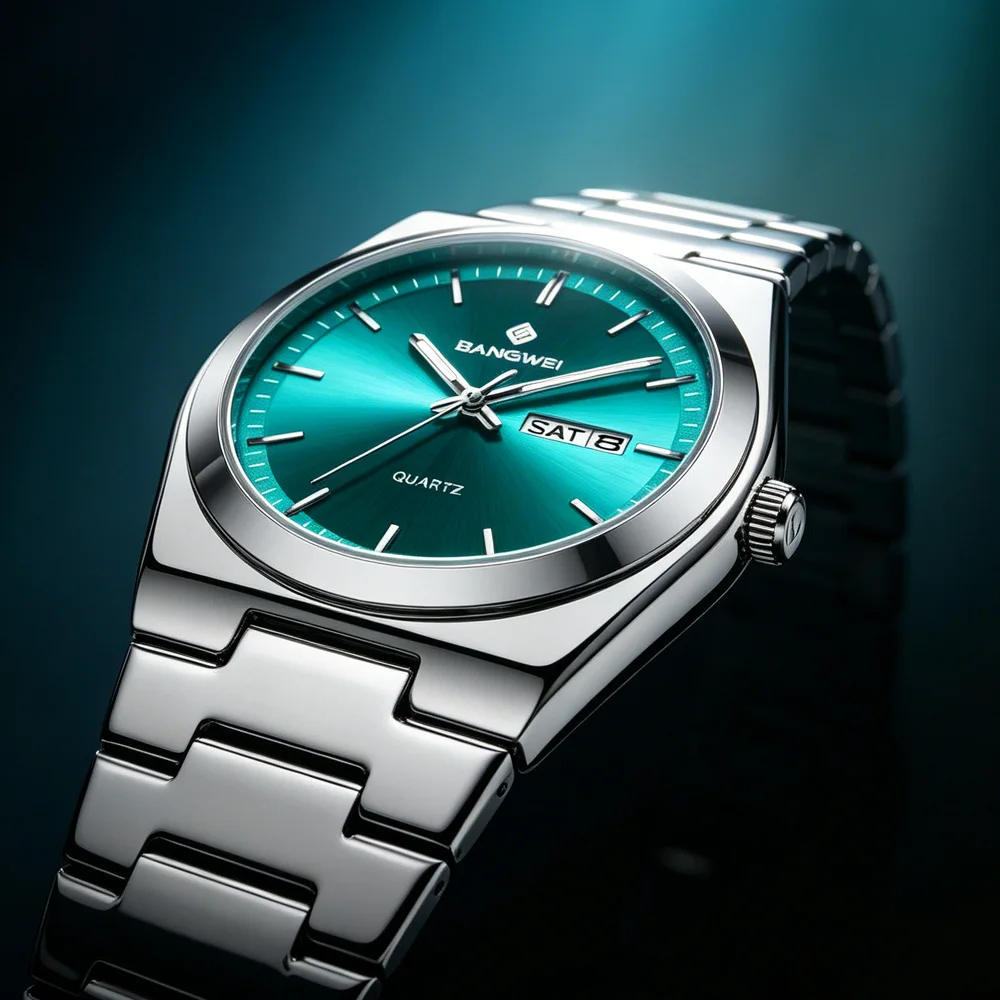 BANGWEI Men's Luxury Stainless Steel Strap Watch Waterproof Luminous Date Casual Fashion Quartz Wristwatch Gift for Men
BANGWEI Men's Luxury Stainless Steel Strap Watch Waterproof Luminous Date Casual Fashion Quartz Wristwatch Gift for Men