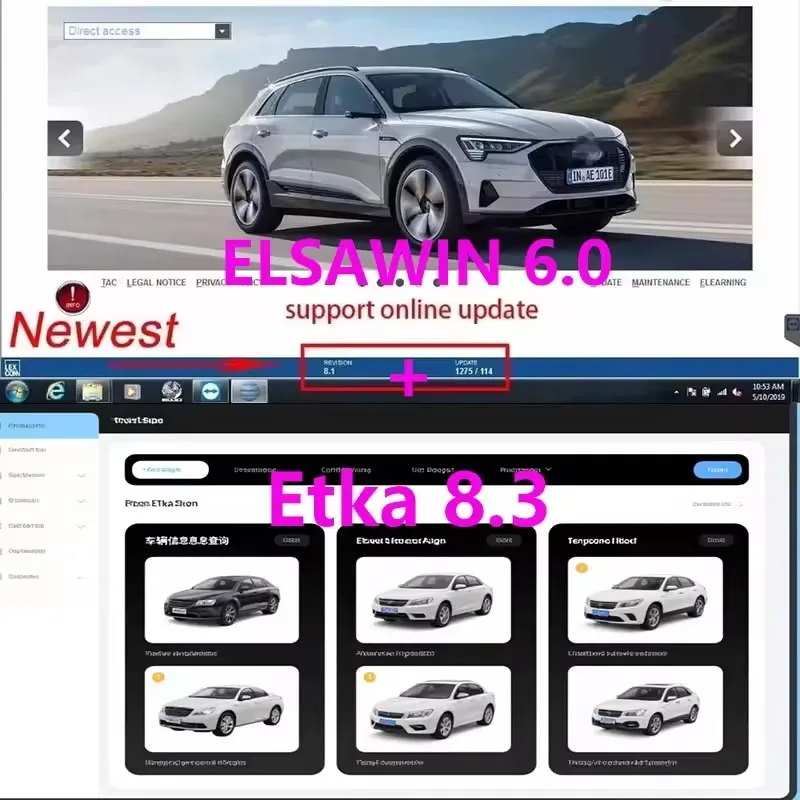 2025 hot Etka 8.3 with ELSAWIN 6.0 latest maintenance software group vehicle electronic parts catalog, suitable for V/W+AU/DI+SE
2025 hot Etka 8.3 with ELSAWIN 6.0 latest maintenance software group vehicle electronic parts catalog, suitable for V/W+AU/DI+SE