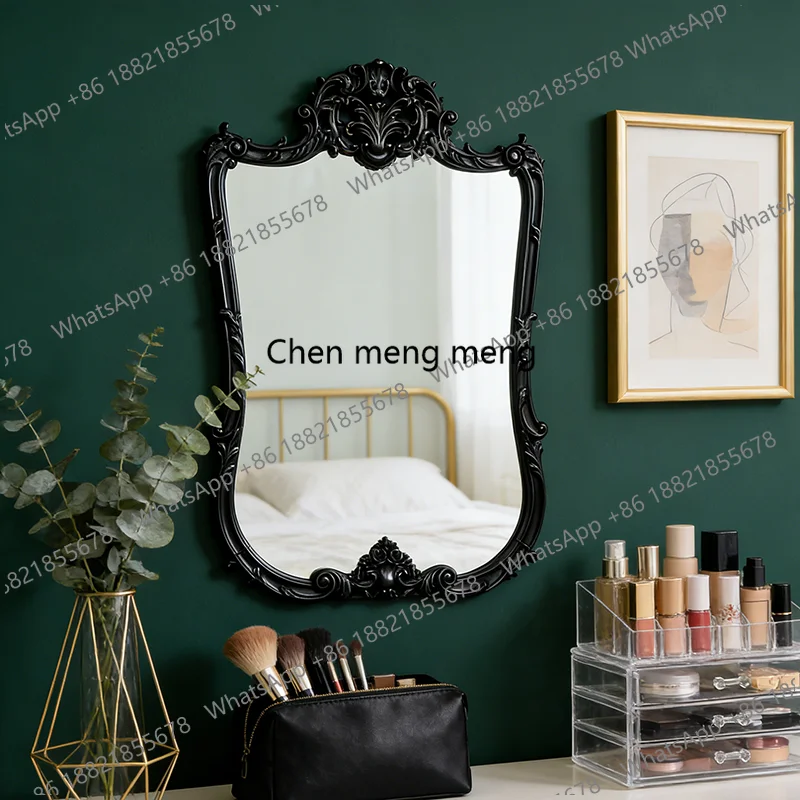 French Carved Bathroom American Retro Wall-Mounted Vanity European Style Entrance Fireplace Decorative Mirror
French Carved Bathroom American Retro Wall-Mounted Vanity European Style Entrance Fireplace Decorative Mirror