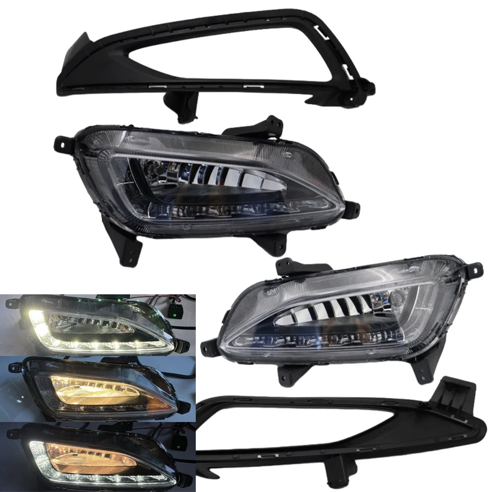 2 pcs LED Daytime Running Light Fog Lamp Set Left and Right For Hyundai Tucson 2015 2016 2017 Car Front Driving Daylight
2 pcs LED Daytime Running Light Fog Lamp Set Left and Right For Hyundai Tucson 2015 2016 2017 Car Front Driving Daylight