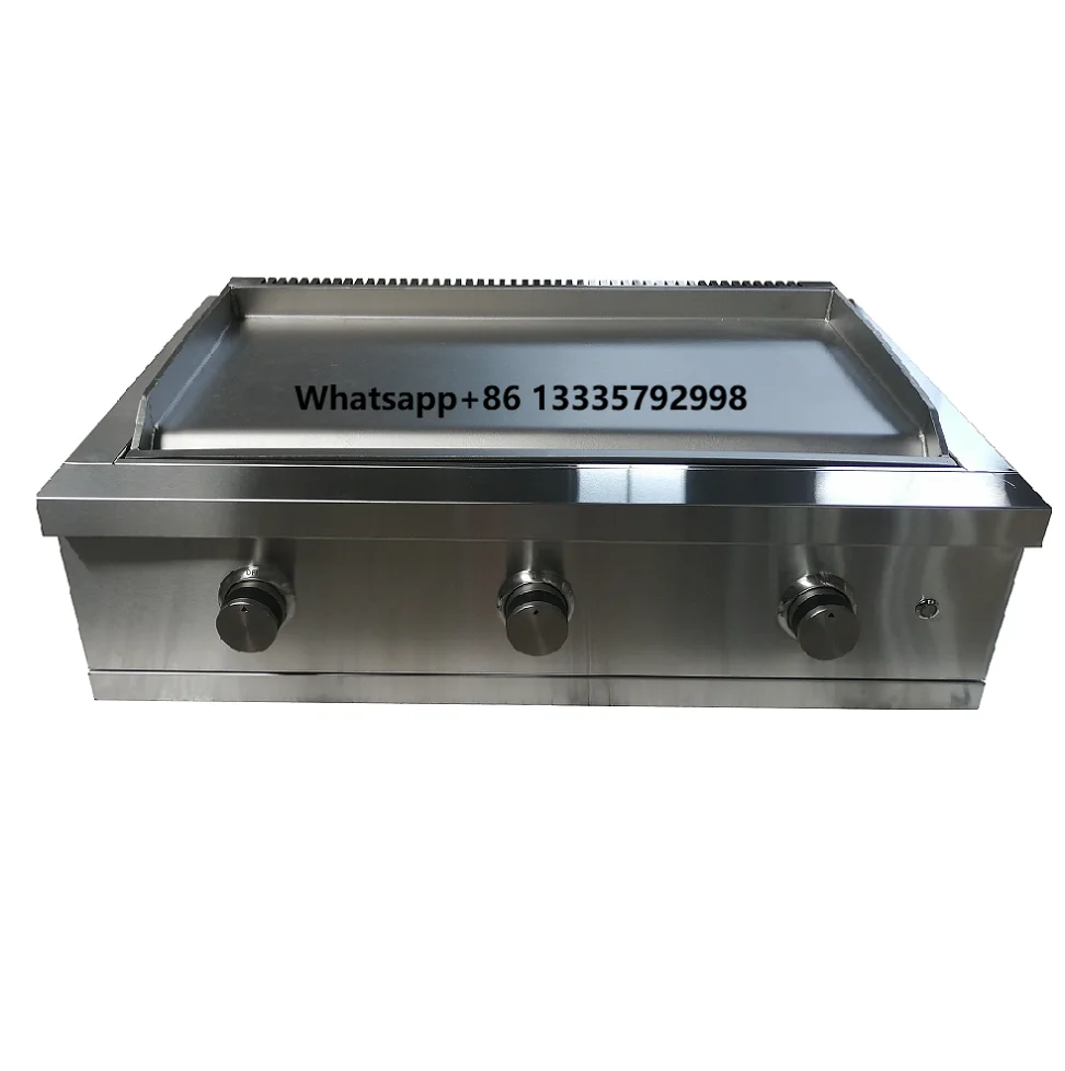Gas Griddle BBQ Grill Stainless Steel 304 Commercial 3 Burner Gas Griddle Flat Top BBQ Grill Outdoor Flat Smokeless Grill
Gas Griddle BBQ Grill Stainless Steel 304 Commercial 3 Burner Gas Griddle Flat Top BBQ Grill Outdoor Flat Smokeless Grill