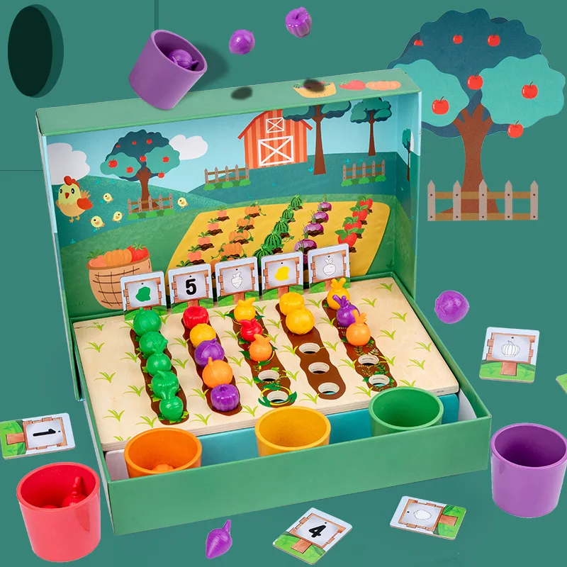 Creative farm fruit and vegetable planting garden colour sorting cup early education educational parent-child interactive toys
Creative farm fruit and vegetable planting garden colour sorting cup early education educational parent-child interactive toys
