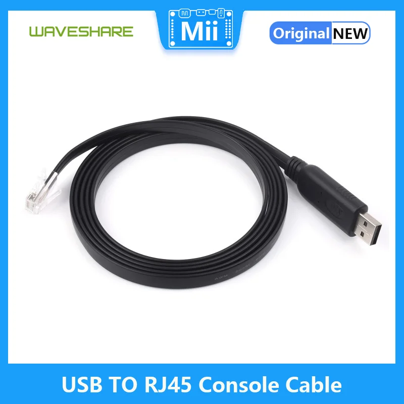 Industrial USB To RJ45 Console Cable, USB Type A to RJ45 Console Male Port, Original FT232RL Chip, Cable Length 1.8m
Industrial USB To RJ45 Console Cable, USB Type A to RJ45 Console Male Port, Original FT232RL Chip, Cable Length 1.8m