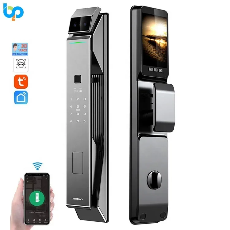 0053D Face Recognition Lock Automatic Electronic Home Security Biometric Finger Print Lock Fingerprint RFID Card Smart Door Lock
0053D Face Recognition Lock Automatic Electronic Home Security Biometric Finger Print Lock Fingerprint RFID Card Smart Door Lock