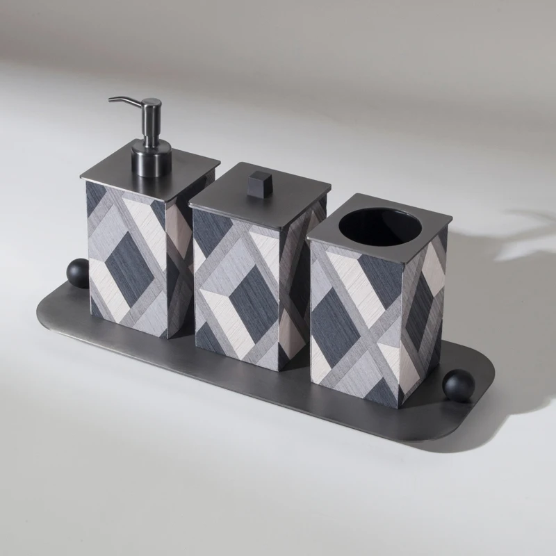 Luxury Wholesale Metal Black Brushed Trim Bathroom Stainless Steel Bathroom Set in Customizable Colours Bathroom Accessories
Luxury Wholesale Metal Black Brushed Trim Bathroom Stainless Steel Bathroom Set in Customizable Colours Bathroom Accessories