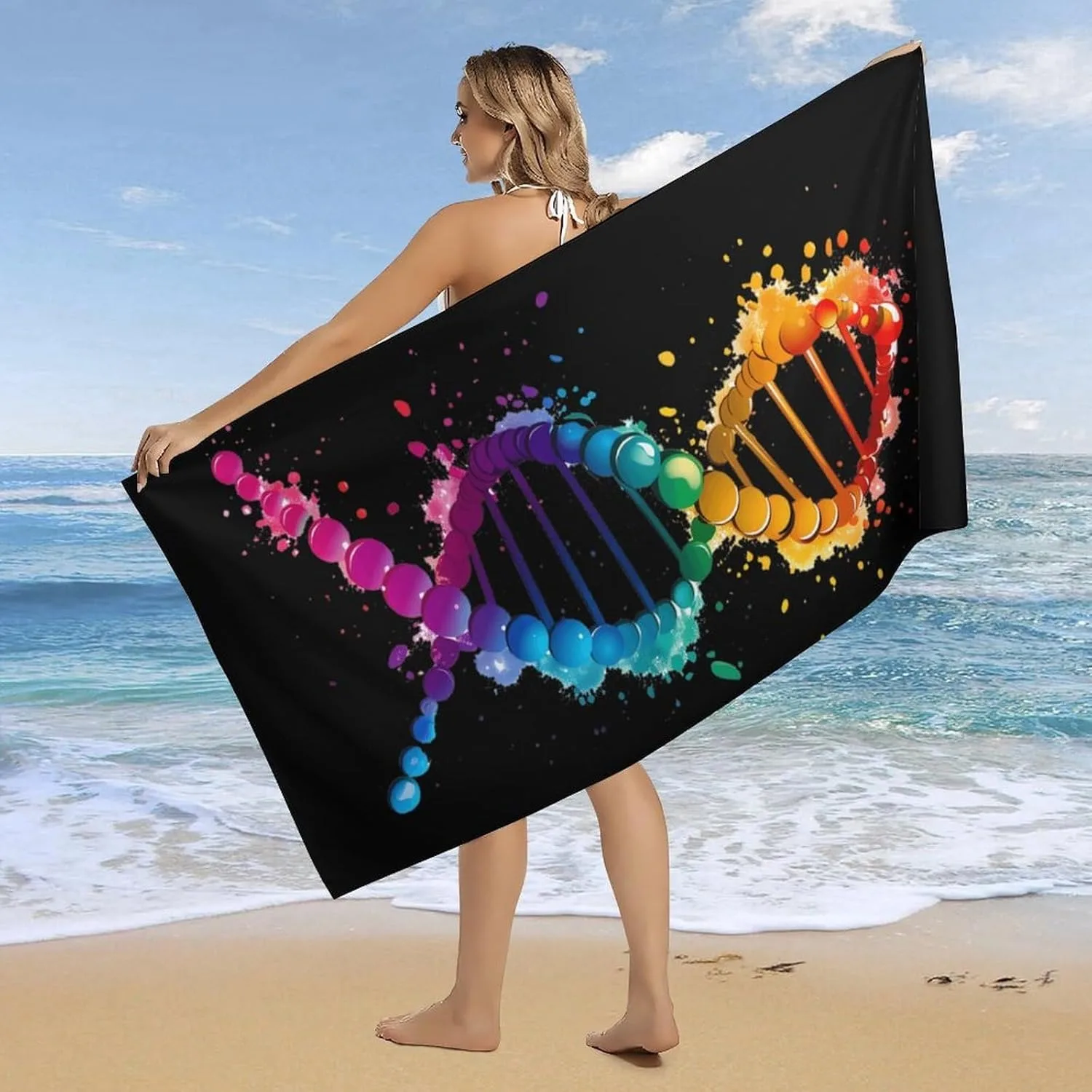 DNA arts Pattern Beach Towel for Family stuffs friends Gifts Quick-Dry Sand free For Bath Yoga Beach Camping Swimming GYM travel
DNA arts Pattern Beach Towel for Family stuffs friends Gifts Quick-Dry Sand free For Bath Yoga Beach Camping Swimming GYM travel