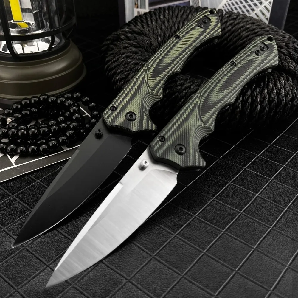 615BK Легкий прочный инструмент EDC Высокая твердость Открытый складной нож D2 Лезвие G10 Ручка Универсальный карманный нож
615BK Легкий прочный инструмент EDC Высокая твердость Открытый складной нож D2 Лезвие G10 Ручка Универсальный карманный нож