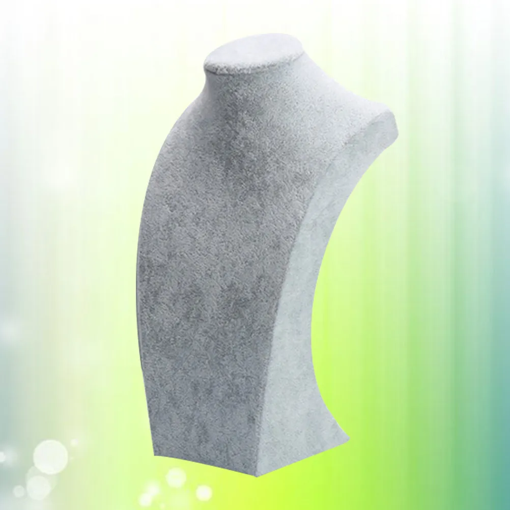 Подставка-бюст для демонстрации ожерелий и украшений, серая, 14,5x25 см, классический элегантный органайзер для ювелирных изделий для розничных магазинов и витрин
Подставка-бюст для демонстрации ожерелий и украшений, серая, 14,5x25 см, классический элегантный органайзер для ювелирных изделий для розничных магазинов и витрин