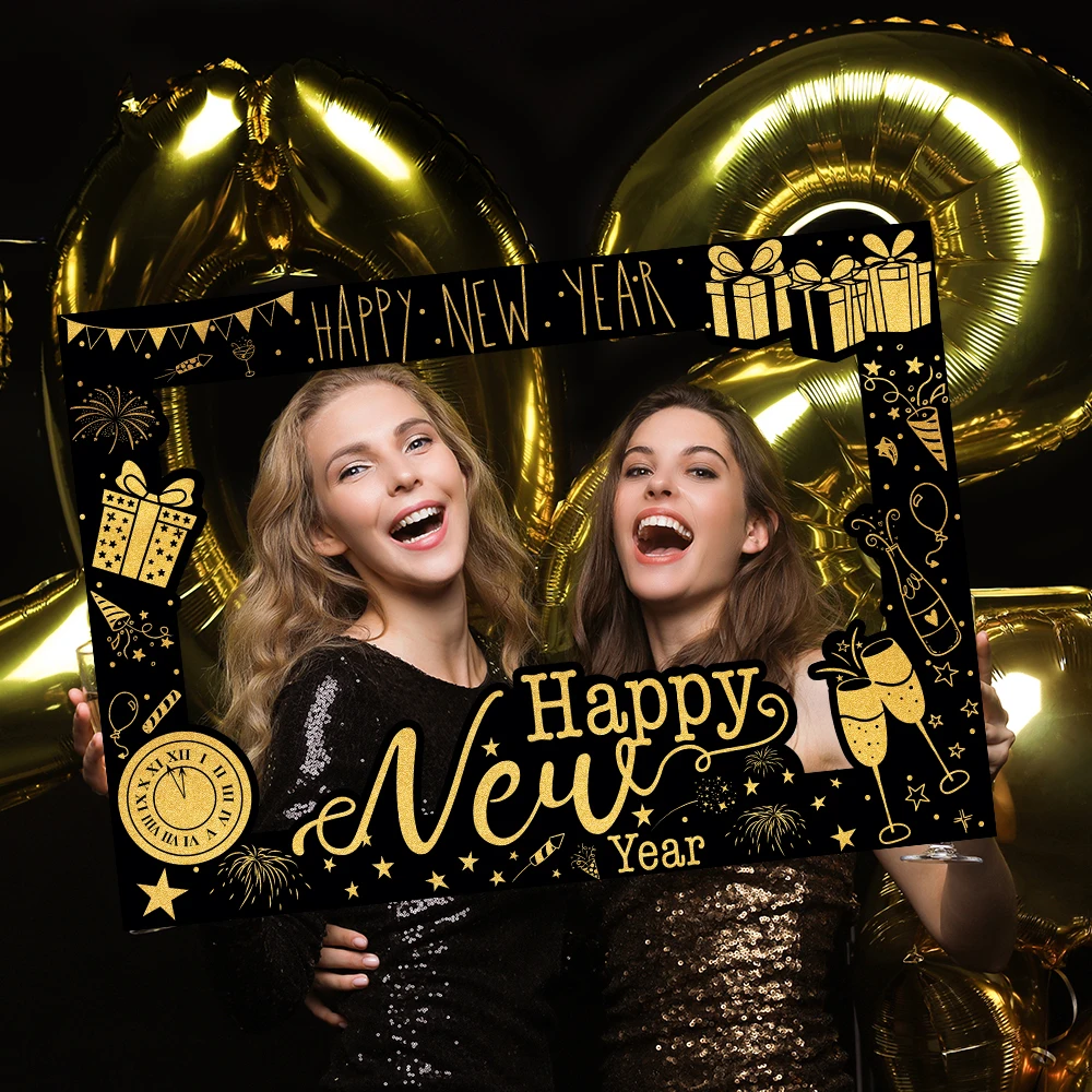 2026 New Year Theme Party Commemorative Group Photo Handheld Black Gold Photo Frame Photo Props Party Atmosphere Creative Decor
2026 New Year Theme Party Commemorative Group Photo Handheld Black Gold Photo Frame Photo Props Party Atmosphere Creative Decor