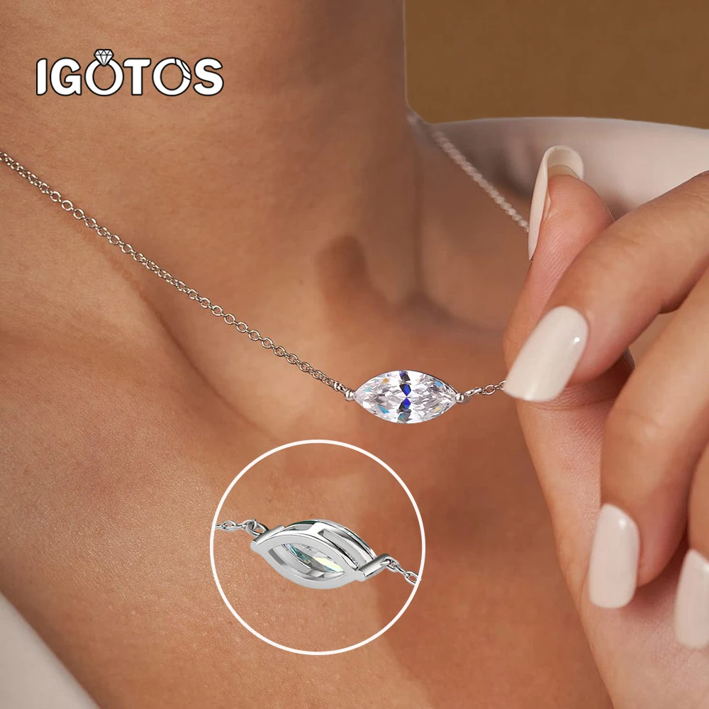 Ожерелье с муассанитом огранки «маркиз» 1-3 карата для женщин, серебро 925 пробы с позолотой 18 карат, элегантный кулон-солитер, ювелирное украшение, подарок
Ожерелье с муассанитом огранки «маркиз» 1-3 карата для женщин, серебро 925 пробы с позолотой 18 карат, элегантный кулон-солитер, ювелирное украшение, подарок