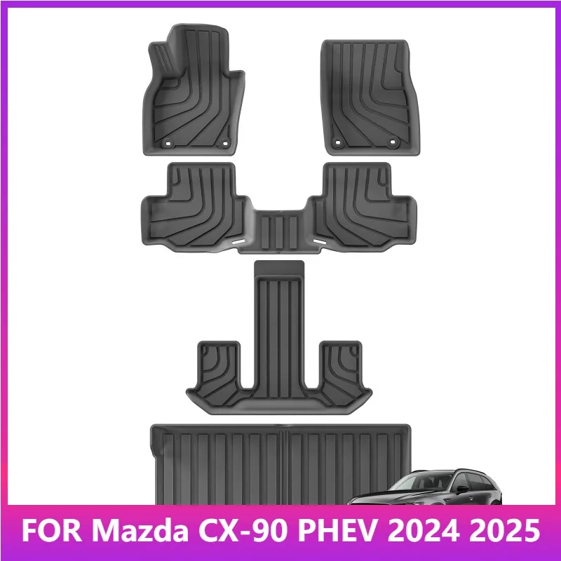 For Mazda CX-90 CX90 PHEV 6/7Seater 2024 2025 TPE Floor Mats Trunk Mats Pad Protection Waterproof All Weather Accessorie
For Mazda CX-90 CX90 PHEV 6/7Seater 2024 2025 TPE Floor Mats Trunk Mats Pad Protection Waterproof All Weather Accessorie