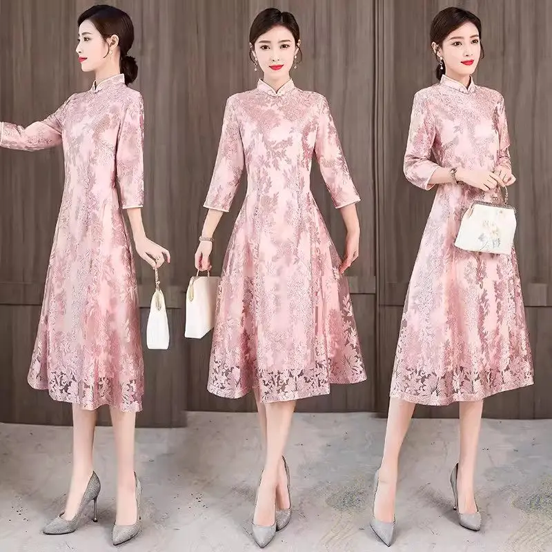 Improved Version Qipao Dress 2024 Spring And Autumn Fashion Women's Mid Length Chinese Style Dress Elegant Vestidos Z4779
Improved Version Qipao Dress 2024 Spring And Autumn Fashion Women's Mid Length Chinese Style Dress Elegant Vestidos Z4779