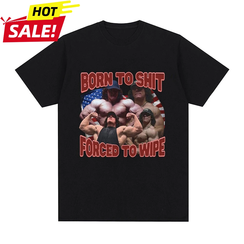 Футболка Born To Shit Forced To Wipe Sam Sulek Футболки с графическим рисунком для любителей тренажерного зала и фитнеса Новая мужская хлопковая повседневная футболка большого размера
Футболка Born To Shit Forced To Wipe Sam Sulek Футболки с графическим рисунком для любителей тренажерного зала и фитнеса Новая мужская хлопковая повседневная футболка большого размера