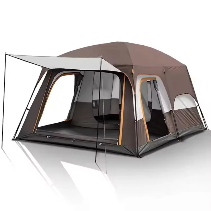 3-4 Person Camping Outdoor Oxford Cloth Large Waterproof Two Bedroom One Living Family Marquee Tent
3-4 Person Camping Outdoor Oxford Cloth Large Waterproof Two Bedroom One Living Family Marquee Tent
