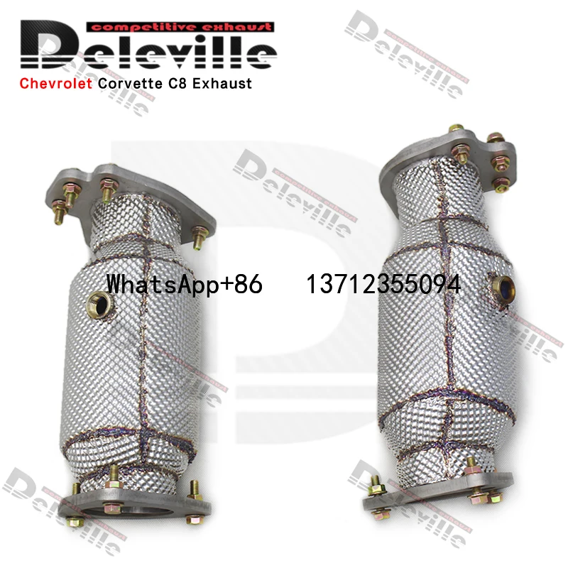 Stainless Steel Exhaust Pipes for Chevrolet CORVETTE C8 2019-2023 Exhaust Downpipe with Catalyst Car Exhaust System
Stainless Steel Exhaust Pipes for Chevrolet CORVETTE C8 2019-2023 Exhaust Downpipe with Catalyst Car Exhaust System