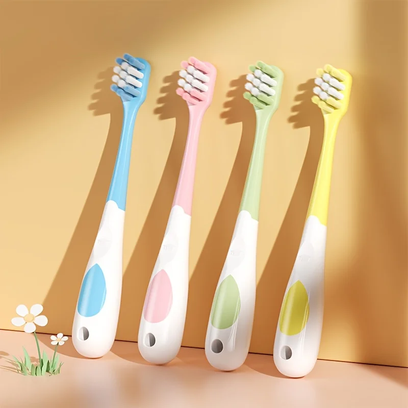 4-Pack of Toothbrushes with Random Colors and Water Drop Pattern, Children's Training Toothbrushes, Complete Care for Teeth and Gums, Easy to Hold, Baby Toothbrush with Small Head, Kids' Toothbrush
4-Pack of Toothbrushes with Random Colors and Water Drop Pattern, Children's Training Toothbrushes, Complete Care for Teeth and Gums, Easy to Hold, Baby Toothbrush with Small Head, Kids' Toothbrush