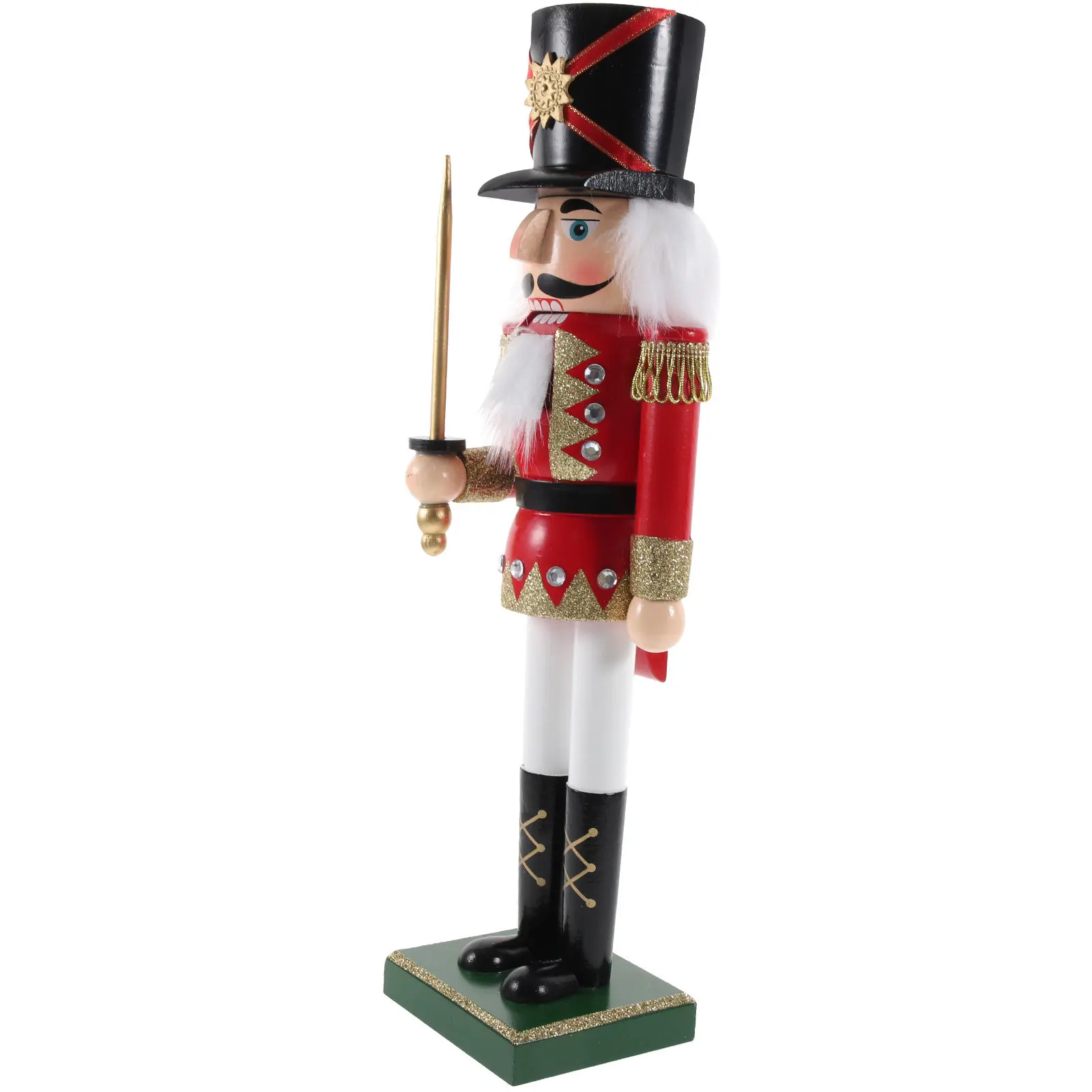 Solid Wood Christmas Nutcracker Soldier Decor Sturdy Handmade Desktop Ornament for Festive Home Living Room Bedroom Xmas Gift
Solid Wood Christmas Nutcracker Soldier Decor Sturdy Handmade Desktop Ornament for Festive Home Living Room Bedroom Xmas Gift